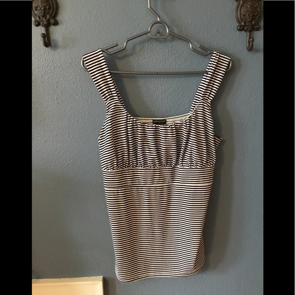 Ann Taylor black and white camisole